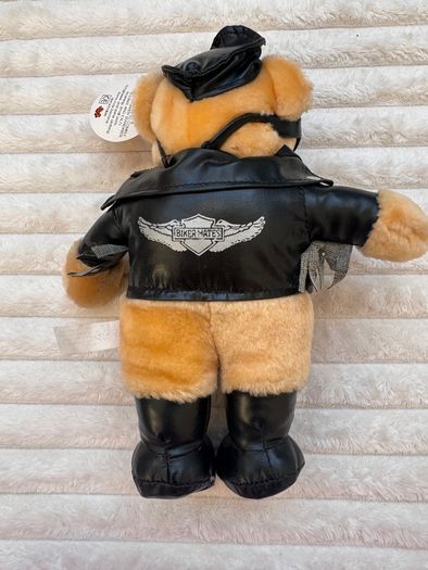 Vintage PMS Biker Mates Bear Playmates Soft approx. 28 cm. Damaged Plush Please see photos