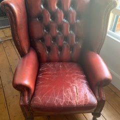 Chesterfield wingback chair