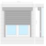 Roller Shutter Aluminium 100x100 cm White Image 6