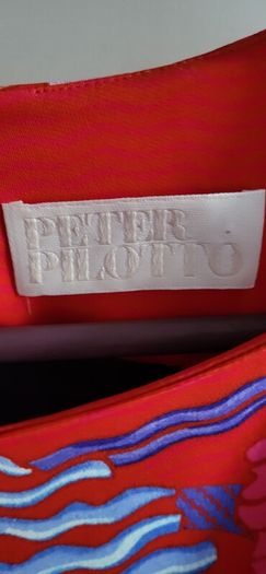 Peter Pilotto Red Abstract Dress Sz 10uk - Rrp 525 (new)