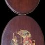 Pair of Japanese wooden wall plaques Image 2