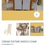 Brand New Cream Waffle Chair Covers - In Packaging Image 5