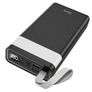 Hoco - Powerful Power Bank (J73) - 2xUSB-A, Micro-USB, USB Type-C, Lightning, LED Display and Flashlight, 30000mAh - Black Image 4