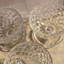 Set of 3 Cut Crystal Footed Dessert Bowl- Vintage Crystal Bowl- Sundae Ice Cream Bowls - Prawn Cocktail Or Dessert Dishes Image 5