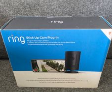 Ring Stick Up Cam Plug In Black Indoor Outdoor Security Camera