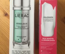 NEW Lierac Sebologie Imperfections Double Concentrate and Bioderma Sensibio Defensive Soothing Cream