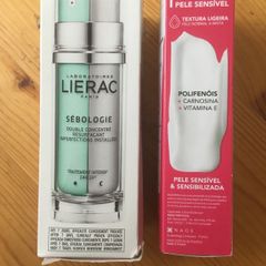 NEW Lierac Sebologie Imperfections Double Concentrate and Bioderma Sensibio Defensive Soothing Cream