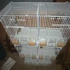 Finch or canairy bird flight and breeding cage