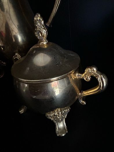 Antique Gold Plated Teapot Set