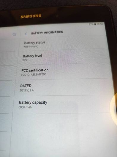 Galaxy Tab SM-T550 , 16gb / 1.5gb Black or  White