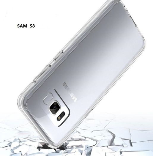 Clear Crystal Transparent Soft TPU Silicone Gel Cover Case for Samsung Galaxy S8 - Free Shipping