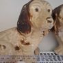 1930s Vintage Plaster Spaniel Dog Ornaments Image 6