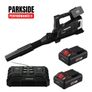 Parkside Performance 40V Cordless Brushless Hand Held Leaf Blower. Garden Household Indoor Outdoor Maintenance DIY Image 2