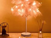 BRAND NEW LED feather lamp table