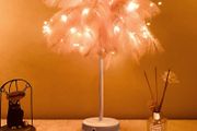 BRAND NEW LED feather lamp table