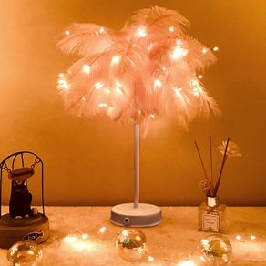 BRAND NEW LED feather lamp table