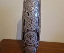 silver colour  vase