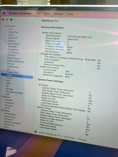 MacBook M1 Pro 14" 16gb ram 1tb storage