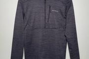 Columbia Mens Pullover 1/2 Zip Hoodie Size Medium Dark Green Marl