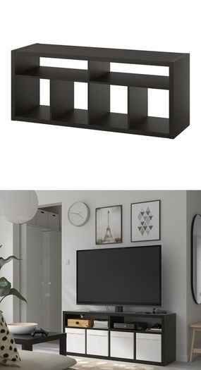 TV Stand ,Black-Brown ,Almost New