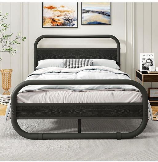 King Bed Frame with Headboard