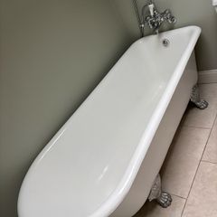 Burlington free standing bath + taps