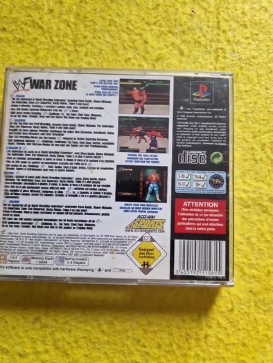 Wf War Zone Wrestling PlayStation1 Ps1 PlayStation2 Ps2 games Original