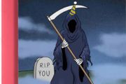Funny Grim Reaper Birthday Card