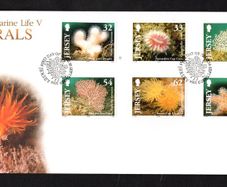 2004 Jersey Marine Life - Corals Commemorative Stamps First Day Cover (FDC)