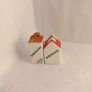 Salt and pepper set with reproductions of Casa Batllo and Casa Amatller made of ceramics and painted in a craft workshop in Barcelona. ceramic great gift present Image 2