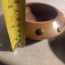 Vintage Leaf Pattern Solid Wood Handmade Carved Fruit /Trinket Bowl Image 6