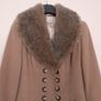 Precis Brown Tan Camel Faux Fur Collar Wool Cashmere Coat 14UK/42EU Image 7