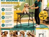 Folding Dog Grooming Table with Adjustable Grooming Arm
