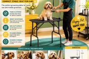 Folding Dog Grooming Table with Adjustable Grooming Arm
