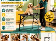 main image for ad Folding Dog Grooming Table with Adjustable Grooming Arm
