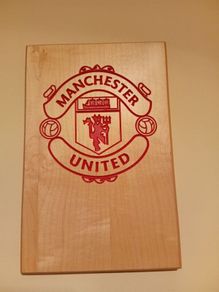 wooden Manchester United wall sign