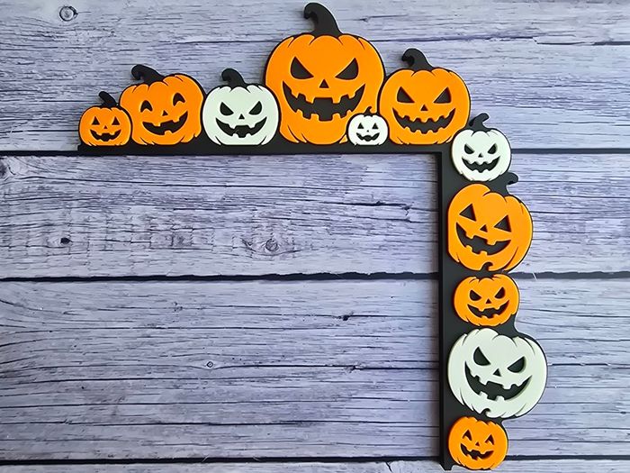 Jack-o-Lantern Door Frame Corner Decor