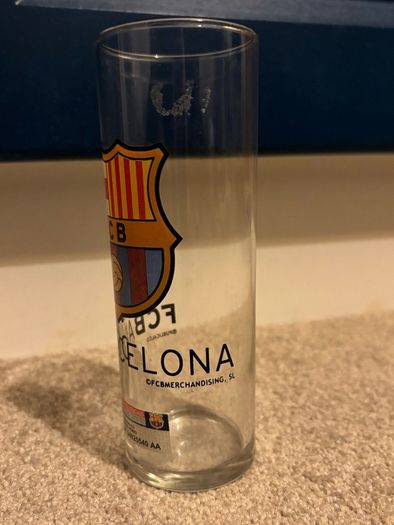 Collectible FC Barcelona Tall Beer Glass