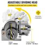 BS-0 Precision Dividing Head, Horizontal Dividing Head with 3-Jaw Chuck, MT2 Tailstock BS-0 12.7 cm Semi Universal Dividing Head for Milling Machine Mill Gear Cutting Image 3