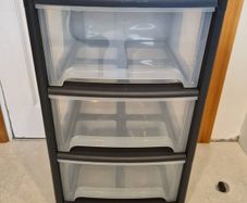 3 Drawer plastic storage