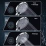 Large Shower Head 130mm Diameter 3 Spray High Pressure Handheld Shower Head Chrome Finish (FREE POSTAGE) Image 6