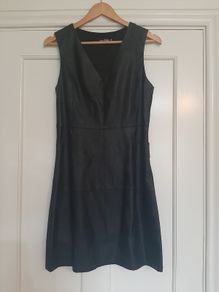 Black PVC Dress - Denim Club - Size 12