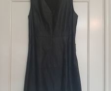 Black PVC Dress - Denim Club - Size 12
