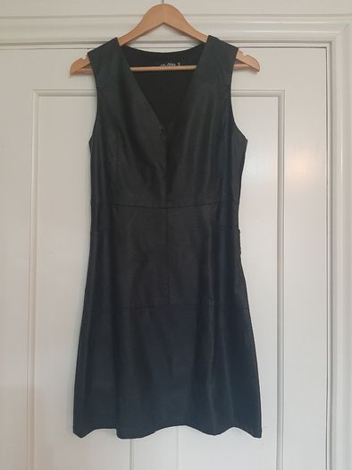 Black PVC Dress - Denim Club - Size 12