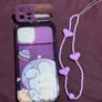 iPhone 12 Pro Case Cartoon Rabbit Print With Invisible Mirror & Lanyard Image 3