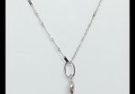 18 kt. Gold, White gold - Necklace with pendant RRP 1699