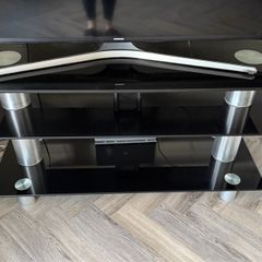 glass tv stand