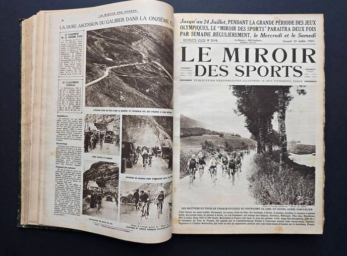 Le Miroir des Sports 1924  1925  Complete Bound Volume 686 Pages Paris Olympics