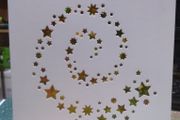 Blank Star Swirl Greeting Card