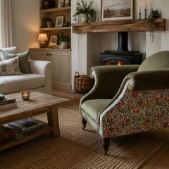 Bespoke vintage armchair - newly reupholstered